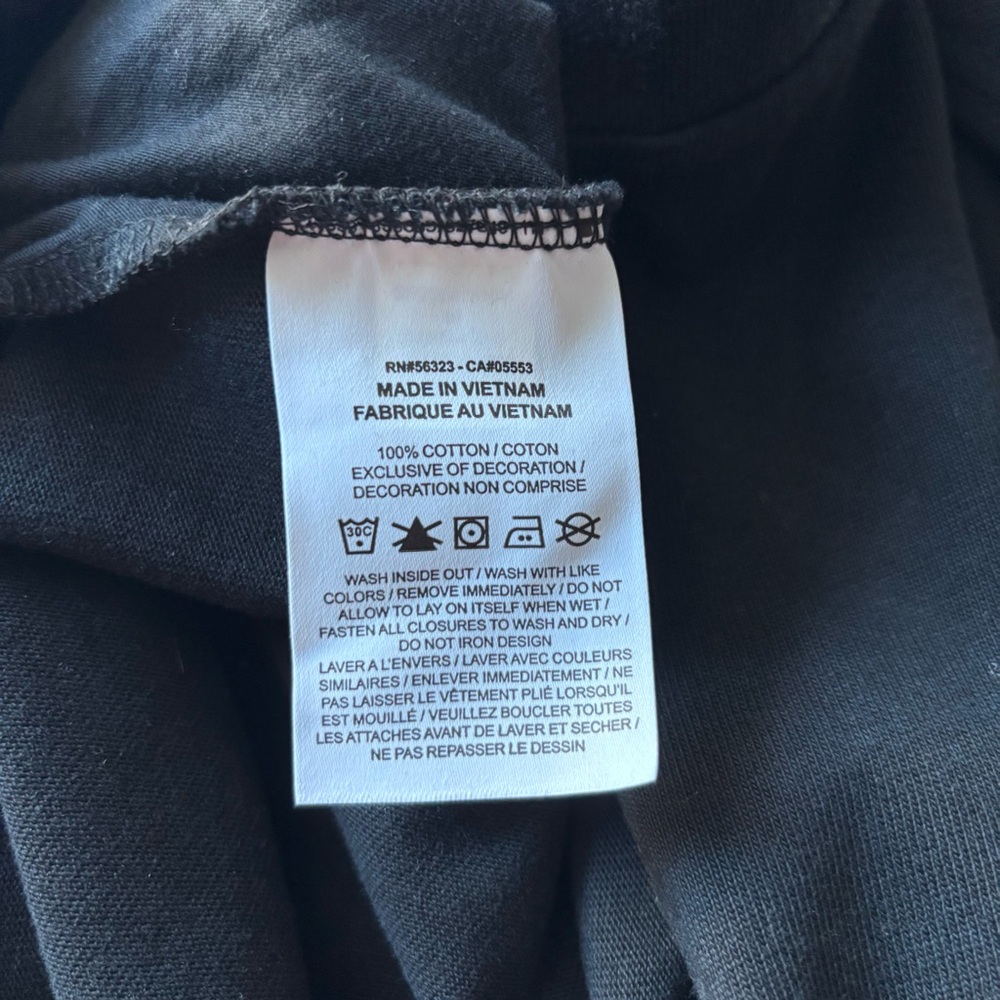NIKE Wide Leg Jumpsuit Crop Black Jersey Mock Neck Pockets Back Zip Women’s M - Picture 15 of 15